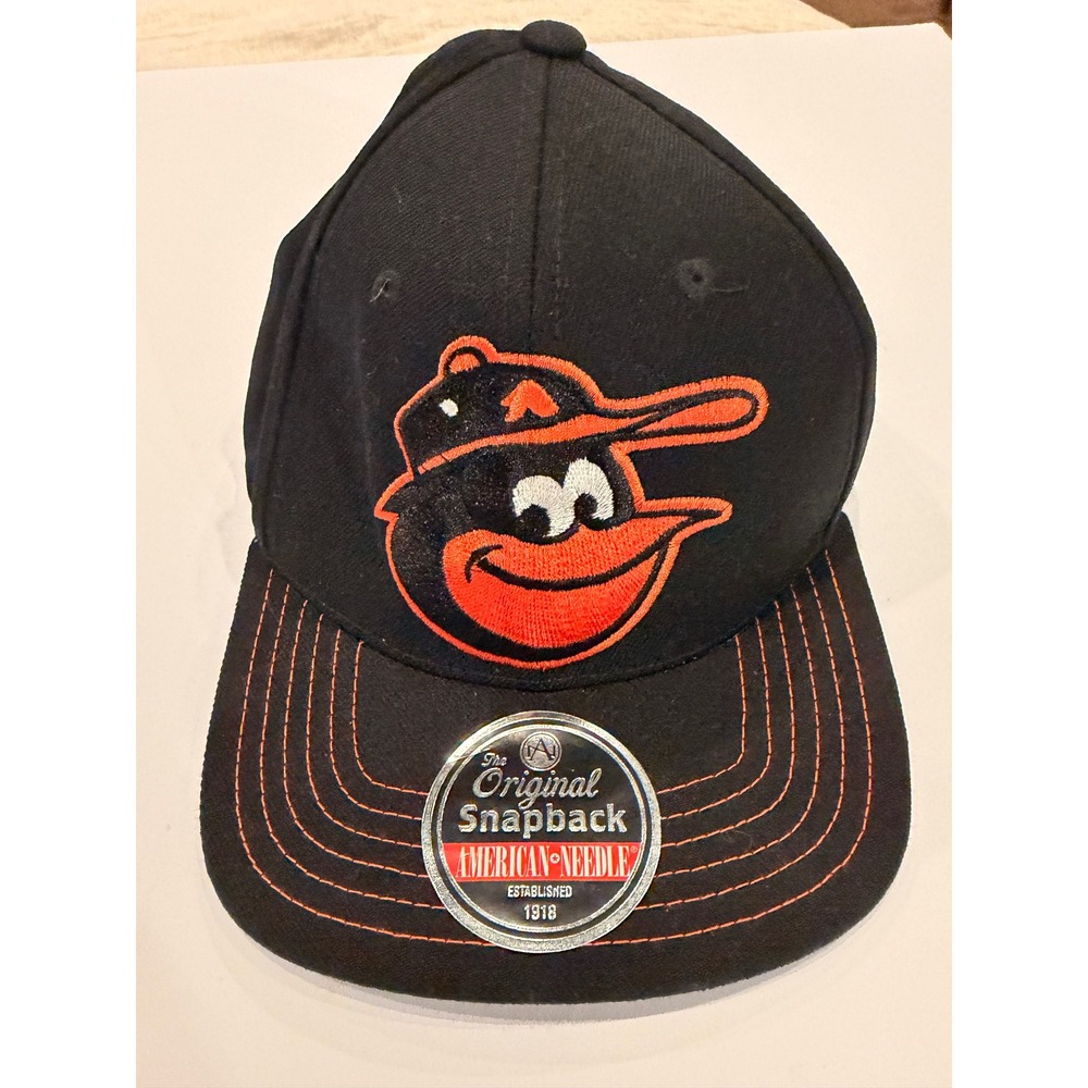 American Needle Baltimore Orioles Cooperstown Collection Snapback Hat Black
